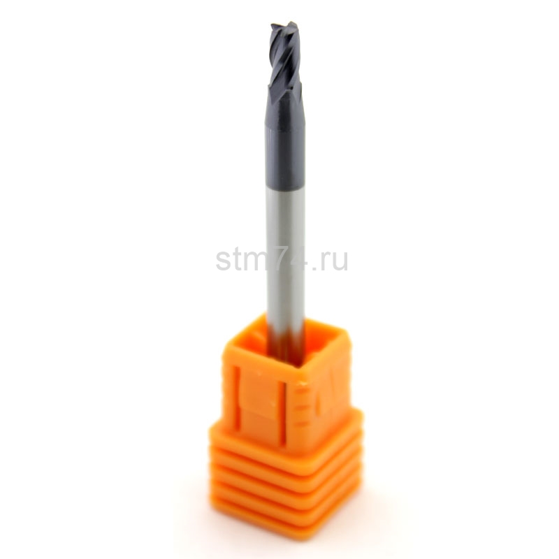Фреза твердосплавная усиленная, универсальная, диаметр 3мм радиус 0,2 SP-4R