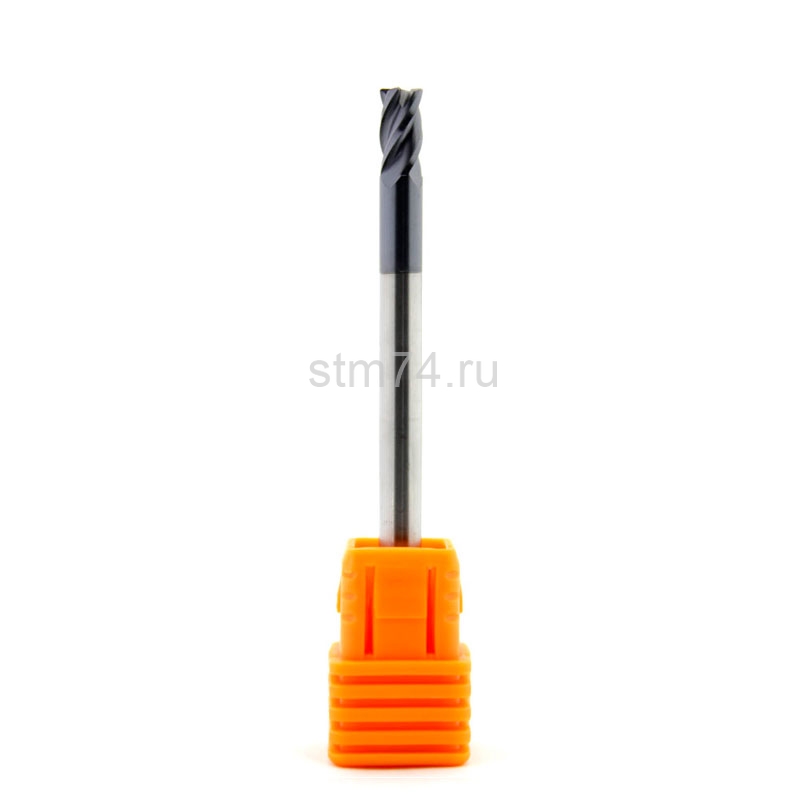 Фреза твердосплавная усиленная, универсальная, диаметр 4мм радиус 0,2 SP-4RL. Фреза твердосплавная усиленная, универсальная, диаметр 4мм, радиус 0,2мм, SP-4RL.