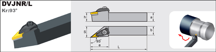 Державка токарная DVJN