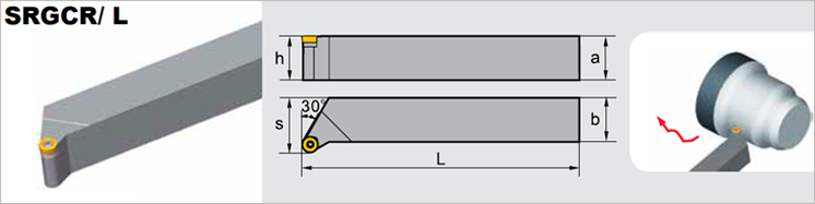 Резец токарный (державка) SRGCR/L