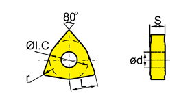 Пластина керамическая WNGA
