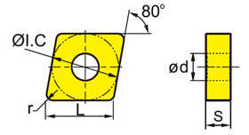 Пластин твердосплавная CNMG